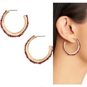 Canvas circular earrings